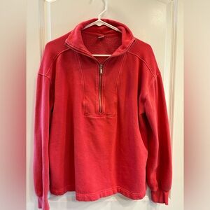 Red Old Navy half-zip